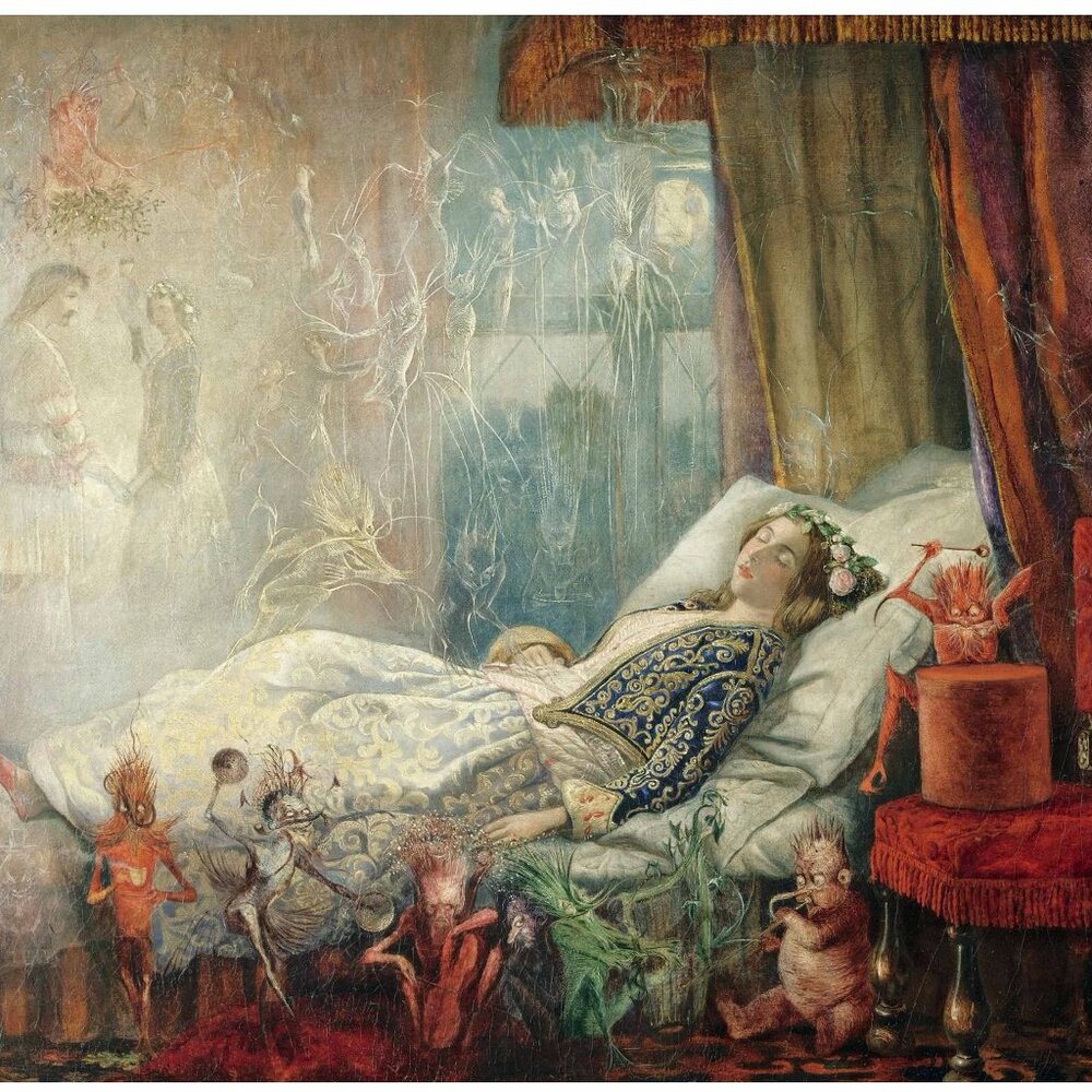 A Girl's Dream: Art Print 8"by10" Unframed. Magic Fairies & Fantasy Scene